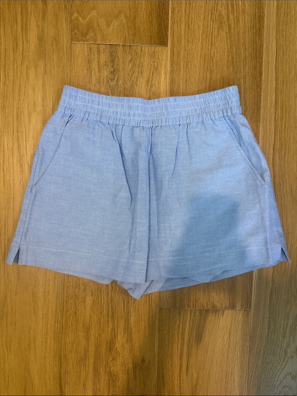 French Connection High Rise Light Blue Shorts